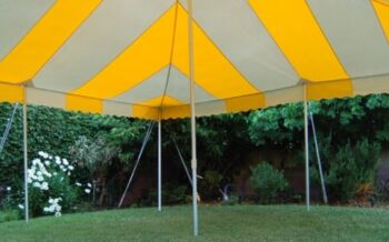 TENT POLE 30X30 YELLOW/WHITE